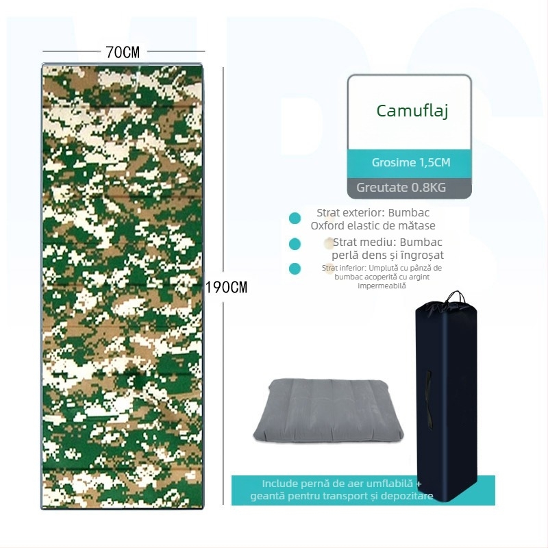 Punke E saltea de odihnă din țesătură Oxford pentru o singură persoană, model Outdoor lunch break mat, ușor impermeabil