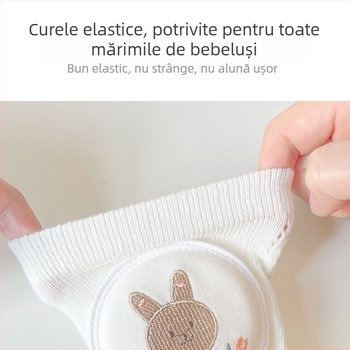 Protecție pentru genunchi pentru copii, plasă respirabilă, broderie, țesătură din bumbac elastic, pentru cățărare și joacă în aer liber (1–3 ani)