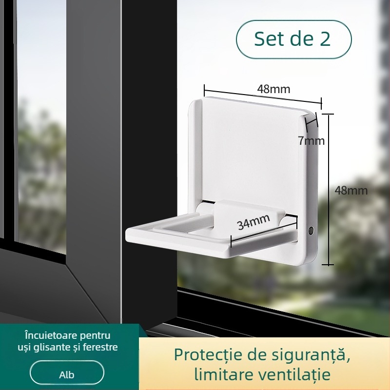 Stop de siguranță pentru ferestre și uși glisante – Model TJ20231215M001, PVC