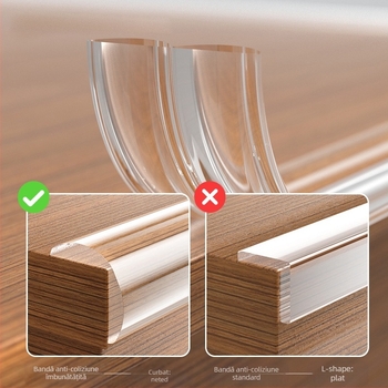 Benzi de protecție transparente pentru marginea și colțurile mesei, protecție pentru copii, marca Pintu; ambalare 300 buc.; fără import; fără mărci private autorizate