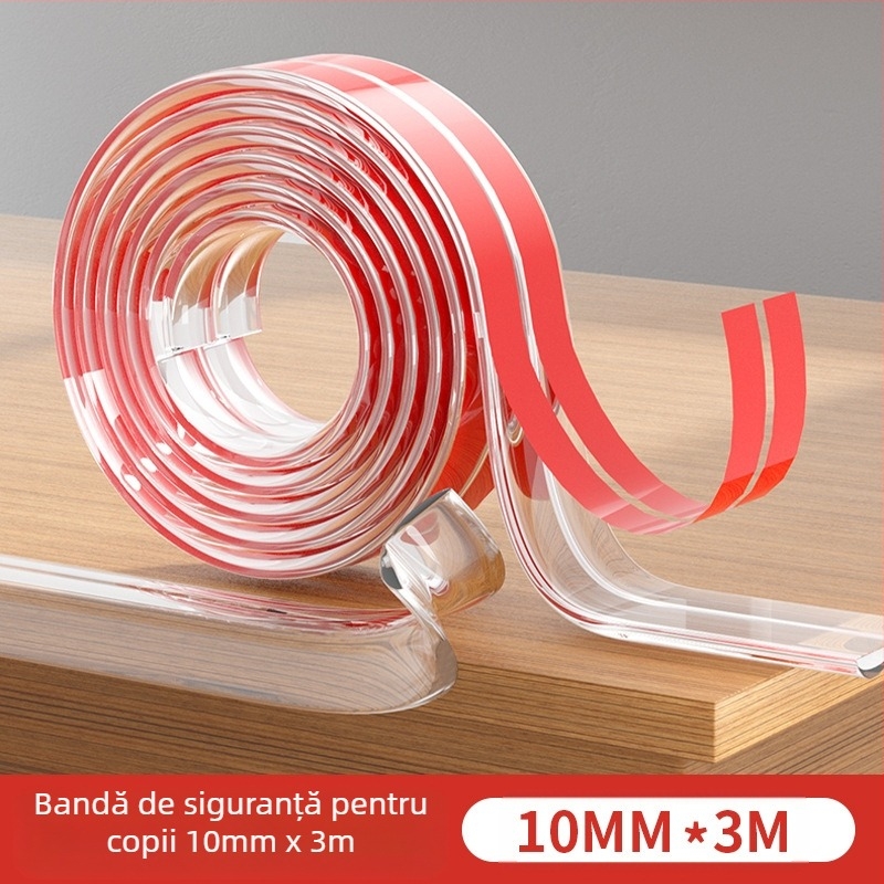 Benzi de protecție transparente pentru marginea și colțurile mesei, protecție pentru copii, marca Pintu; ambalare 300 buc.; fără import; fără mărci private autorizate