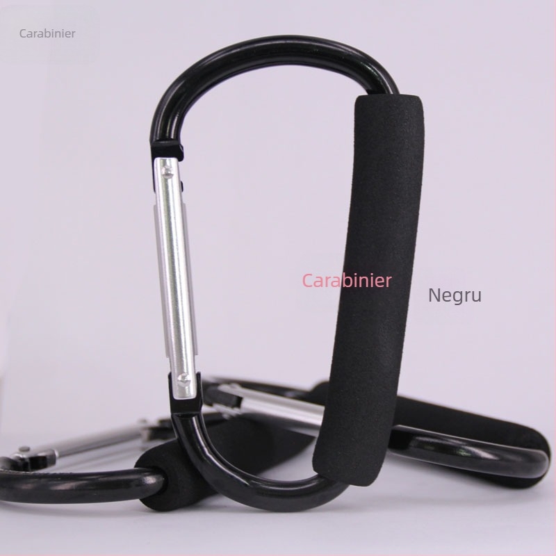 Carabinieră din aliaj de aluminiu tip D, marca Hebrew, sarcină maximă 30 kg