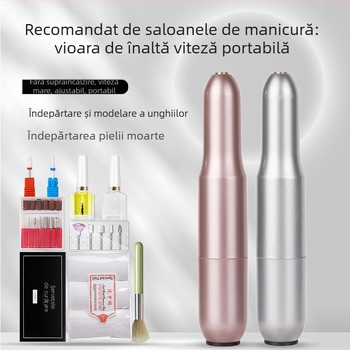 Fișier electric pentru unghii – plastic + oțel inoxidabil, instrument de șlefuire a suprafeței unghiilor, 1 bucată, marcă domestică, potrivit pentru utilizatori obișnuiți