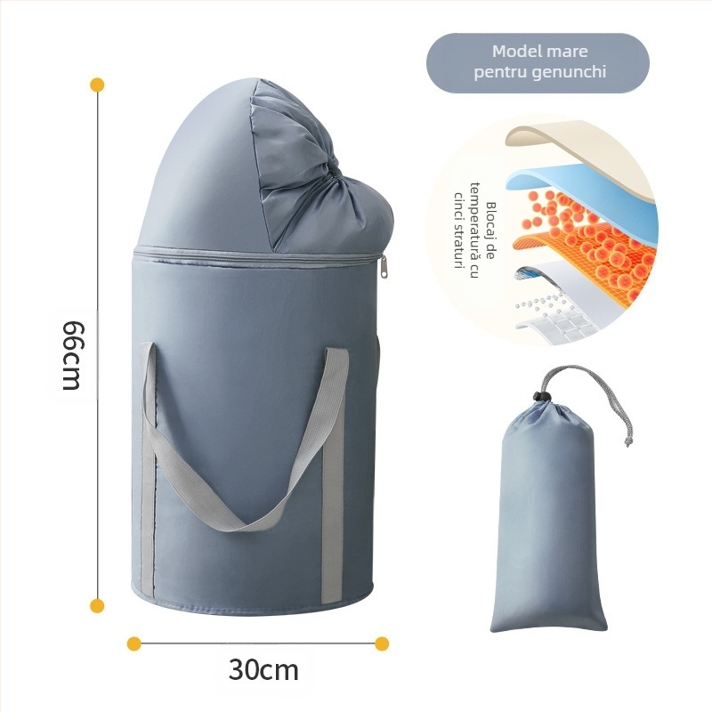 Beisi cadă portabilă pentru picioare – pliabilă, design înălțit, Twill 210d material, pentru înmuierea picioarelor la adulți