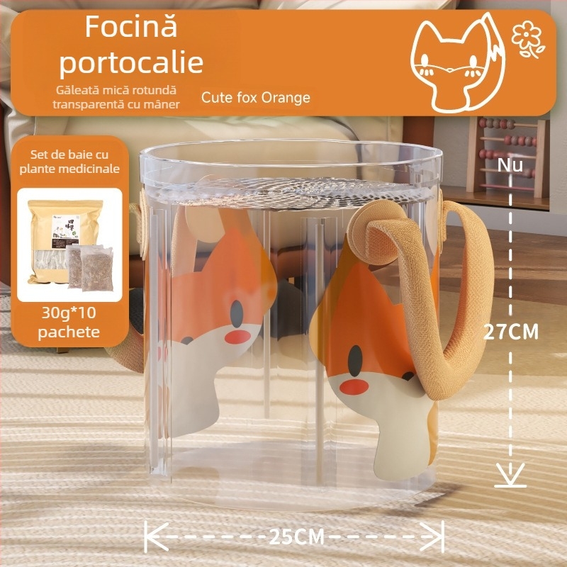 Cadă de picioare pliabilă, izolată, adâncă, din PVC, pentru uz casnic