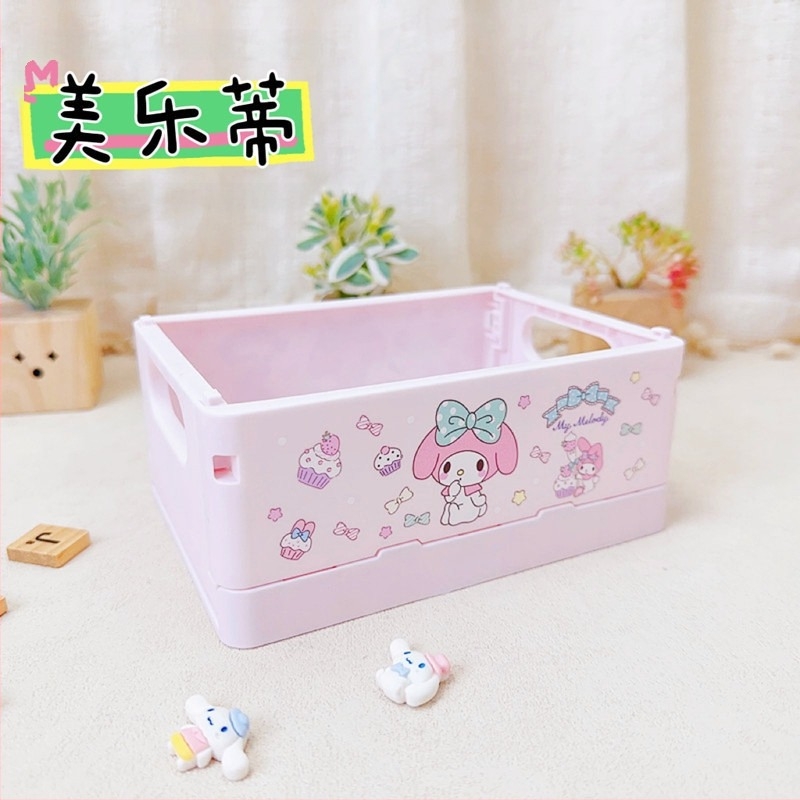 Cutie pliabilă din plastic pentru depozitare cosmetică de birou, pătrată, cu sigla Can, personalizabilă