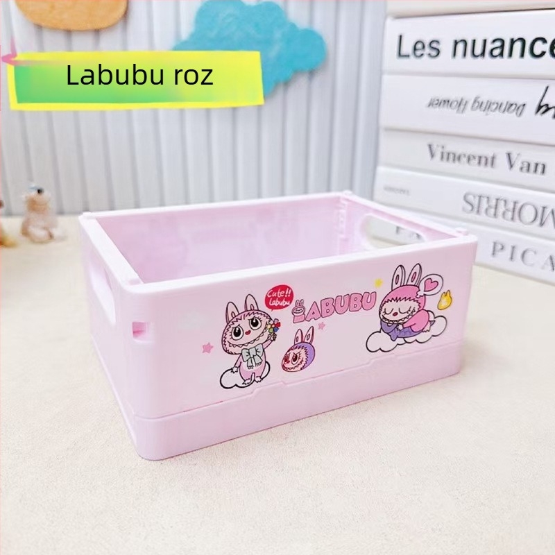 Cutie pliabilă din plastic pentru depozitare cosmetică de birou, pătrată, cu sigla Can, personalizabilă