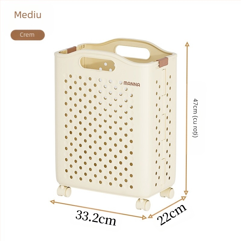 Literary coș de rufe pliabil - PP material, stil modern minimalist, depozitare pentru casă, 1 bucată