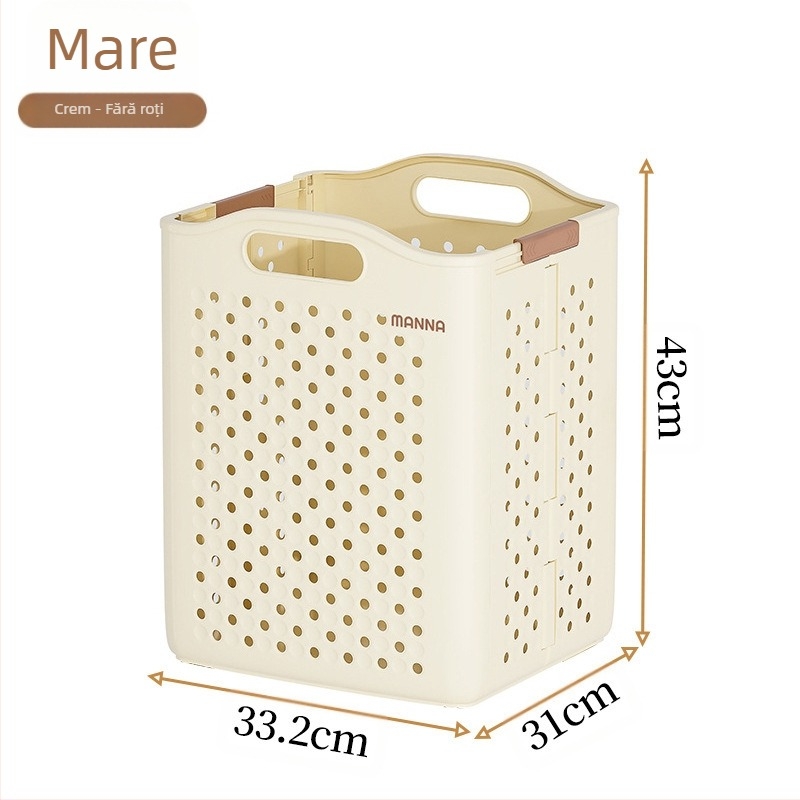 Literary coș de rufe pliabil - PP material, stil modern minimalist, depozitare pentru casă, 1 bucată