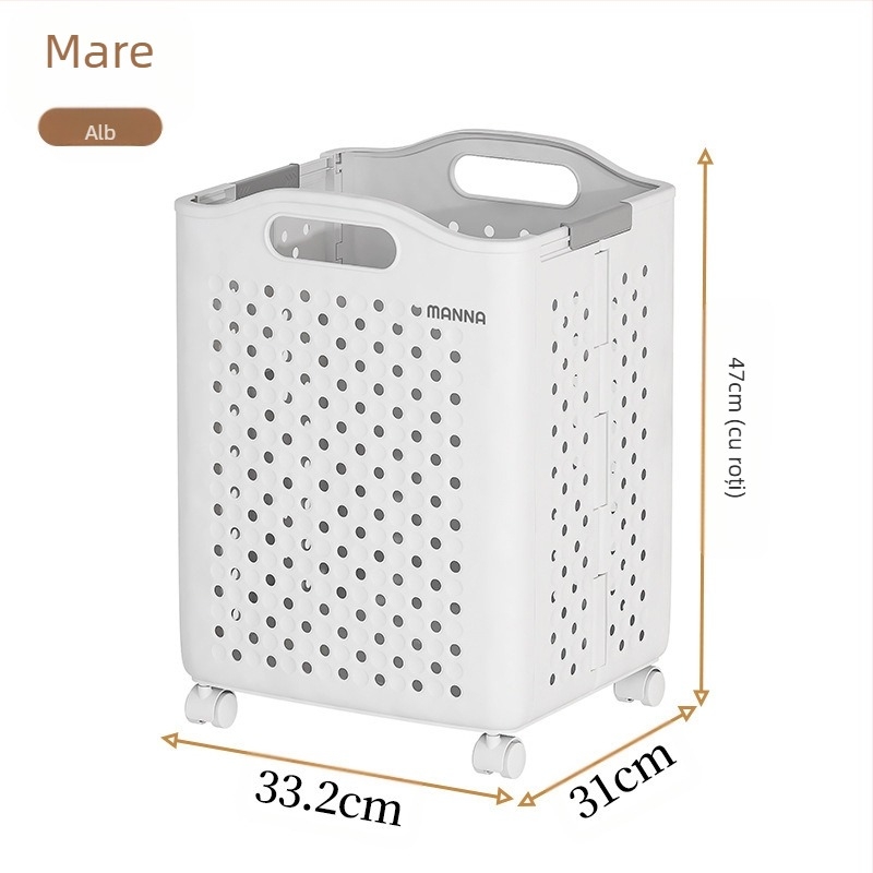 Literary coș de rufe pliabil - PP material, stil modern minimalist, depozitare pentru casă, 1 bucată