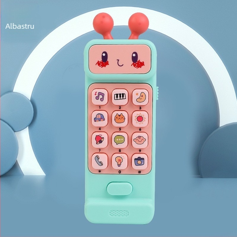 Mașină de povești educativă cu telefon simulant pentru sugari și copii mici — electrică, reîncărcabilă, muzică și vocalizare, interacțiune emoțională, jocuri părinte-copil