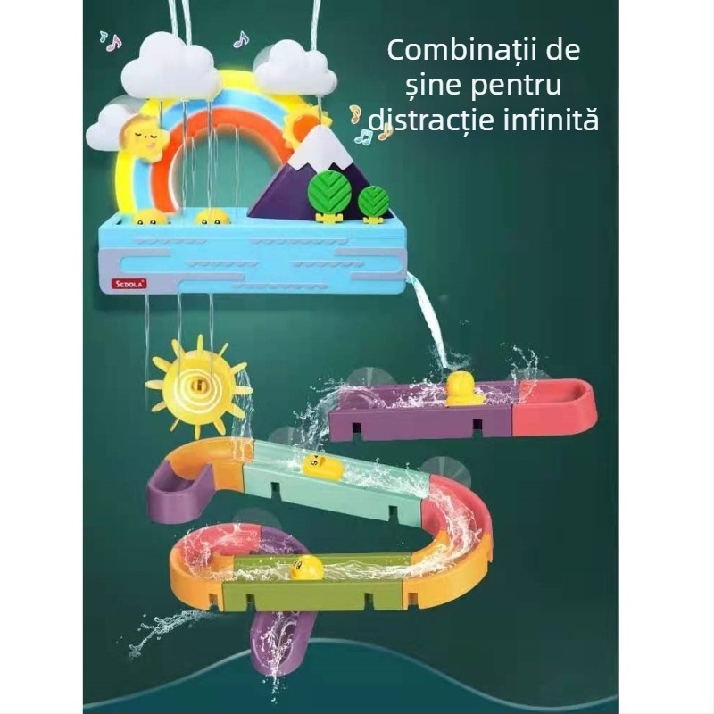 Jucărie de traseu acvatic din blocuri, din plastic, pentru copii 4–6 ani, interactivă, certificat 3C 2020152202030873