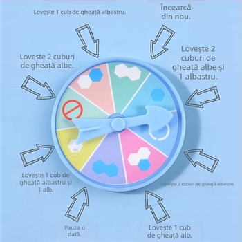 Joc de familie interactiv pentru copii: Salvarea pinguinului și lovirea gheții — din plastic; dezvoltă abilități vizuale și intelectuale, coordonare mână-ochi; interacțiune părinte-copil; pentru vârste 4-6, 7-14 și 15-35.