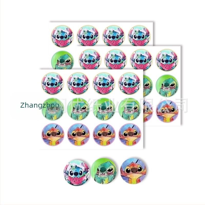 Invitații pentru petrecere cu temă Stitch, etichete pentru cutii de prăjituri și ambalare cadouri, pungi pentru bomboane | Material: Hârtie | Formă: Animăluț desen animat | Logo imprimat: OK | IP: Nu