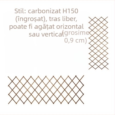 Suport de balcon din lemn cu plasă pentru trandafiri cățărători, montat pe podea, stil pastoral