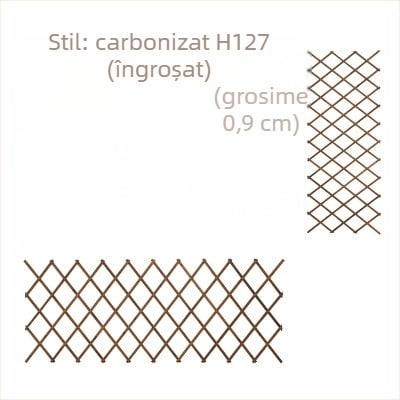 Suport de balcon din lemn cu plasă pentru trandafiri cățărători, montat pe podea, stil pastoral