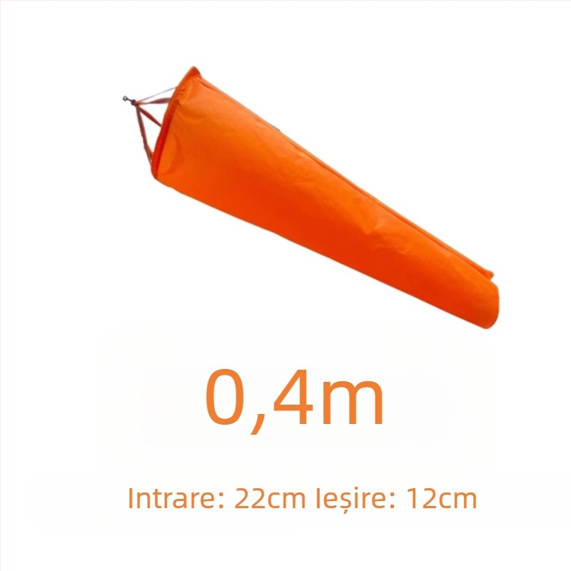 Indicator de vânt din oțel inoxidabil pentru exterior, suprafață fluorescentă și reflectorizantă, model 002