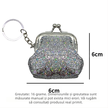 Portofel pentru monede pentru femei — din pânză, stil de călătorie lejer, brand Cicy/fine