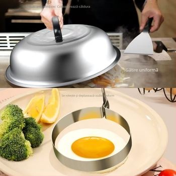 Set de scule pentru grătar din oțel inoxidabil, 18 piese, cu mâner din lemn, pentru gătit teppanyaki în aer liber; include clip, perie, furculiță și spatulă