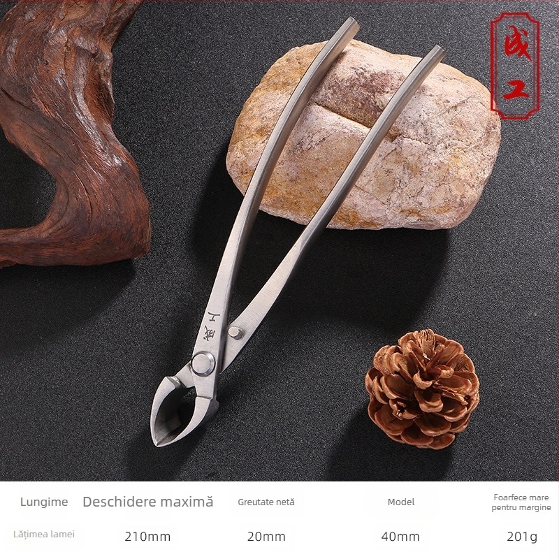 Foarfece de tăiat cu Ball Joint și gură înclinată pentru bonsai și ramuri – Instrument de grădinărit (Brand: Adult Worker)