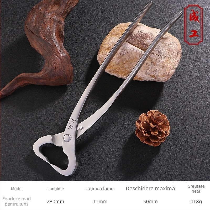 Foarfece de tăiat cu Ball Joint și gură înclinată pentru bonsai și ramuri – Instrument de grădinărit (Brand: Adult Worker)