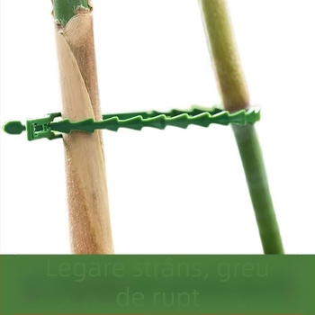 Sfoară de legare pentru plante, fixator reutilizabil de tip oase de pește — material PP, Rizoda