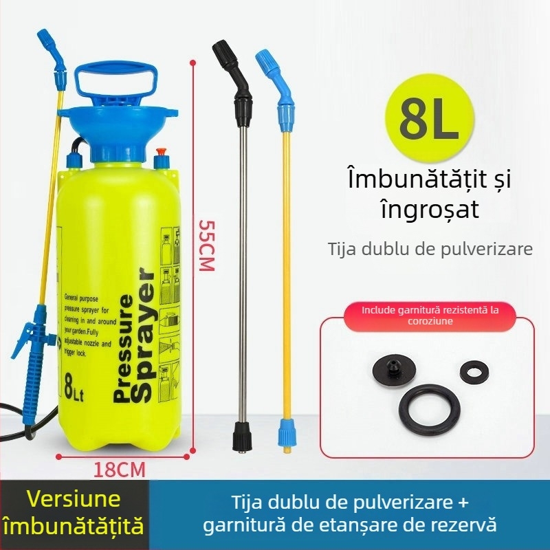 Stropitor Lunong din plastic pentru grădină: udare, aplicare de pesticide și dezinfectare