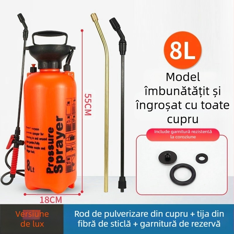 Stropitor Lunong din plastic pentru grădină: udare, aplicare de pesticide și dezinfectare