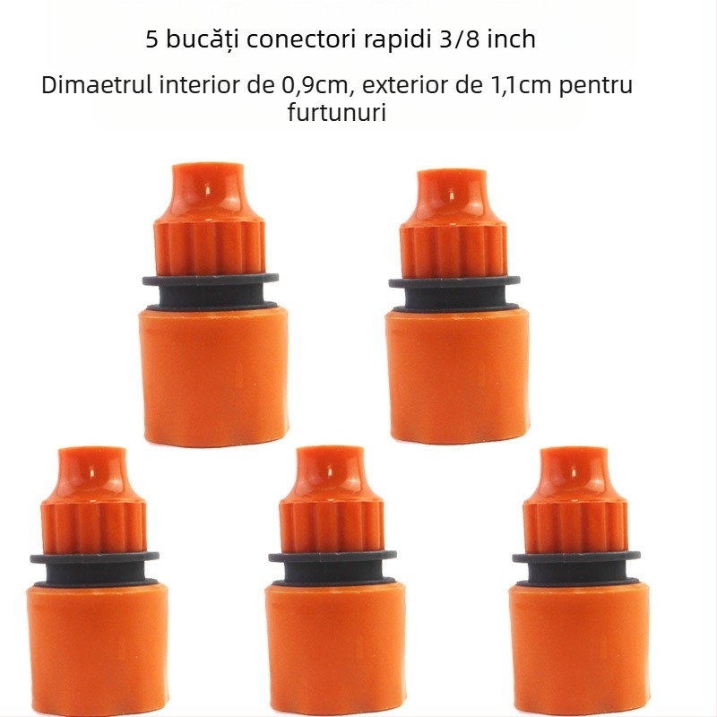 Deo conector din plastic pentru conducte de apă – distribuitor 1 la 4 cu întrerupător, pentru irigații în grădină