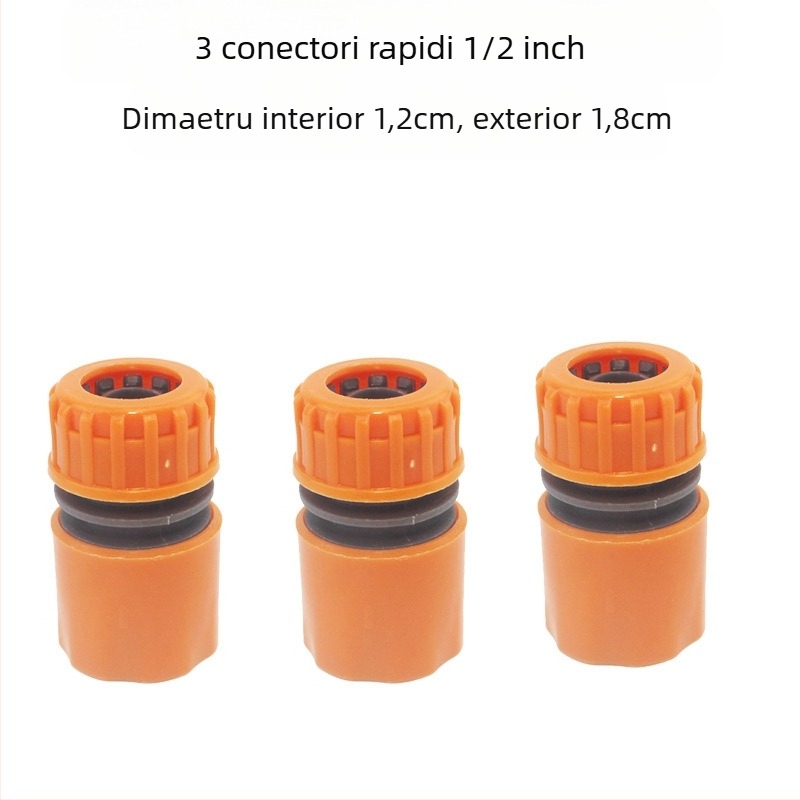 Deo conector din plastic pentru conducte de apă – distribuitor 1 la 4 cu întrerupător, pentru irigații în grădină