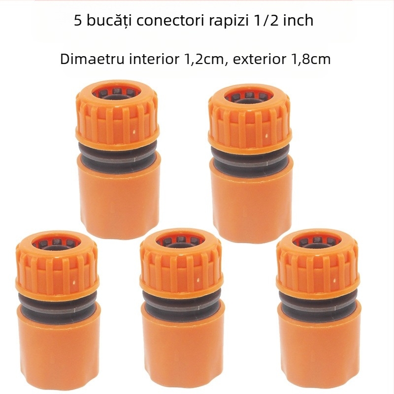 Deo conector din plastic pentru conducte de apă – distribuitor 1 la 4 cu întrerupător, pentru irigații în grădină