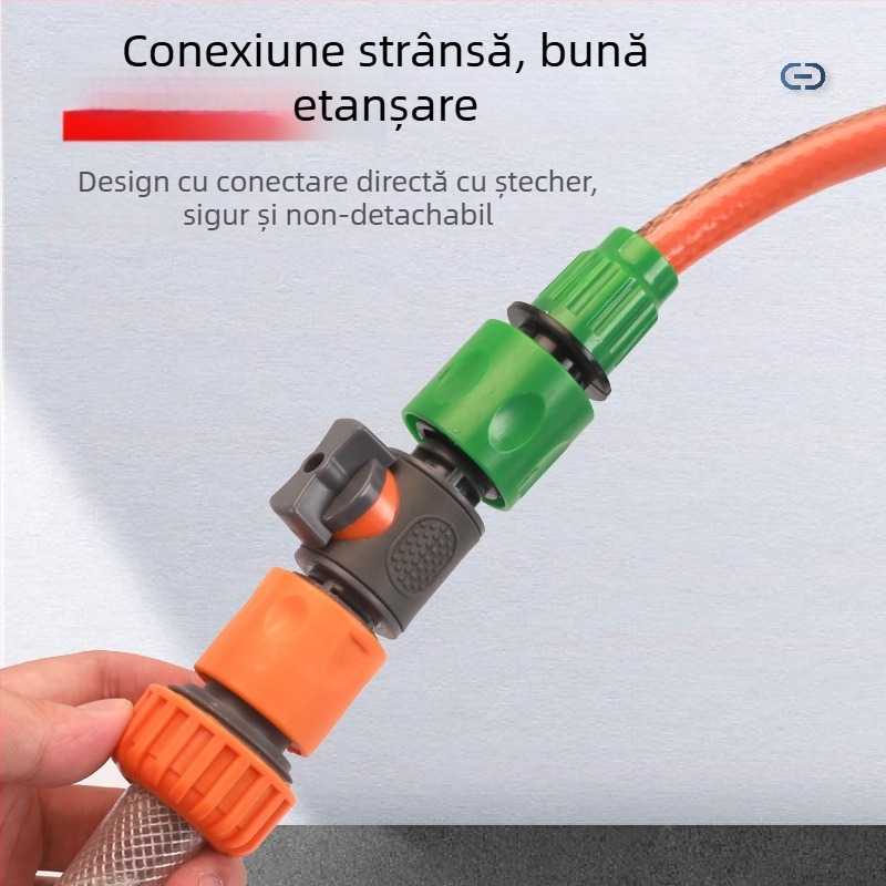 Valvă cu bilă din plastic pentru spălarea mașinii, cu conector rapid, model Hongying, grosime perete 2 mm, clasă A
