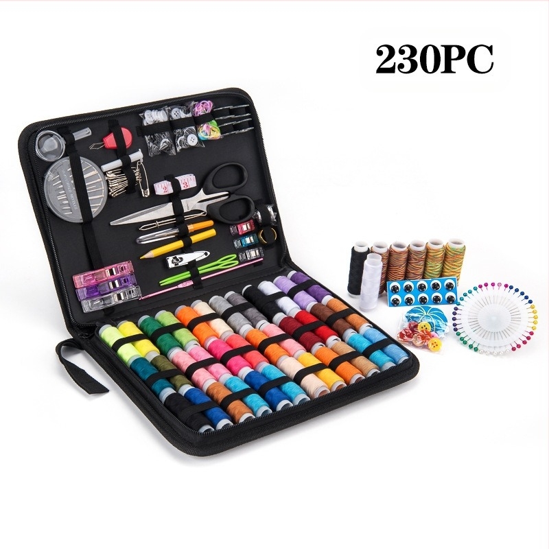Kit de cusut în cutie – Unelte de cusut portabile pentru casă, personalizare procesare, ambalaj 40 bucăți, greutate brută 320 g, origine Yangjiang