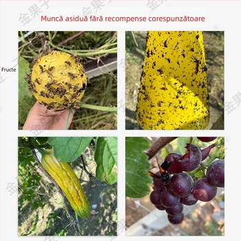 Sac de fructe din material nețesut, anti-insecte, respirant, semi-transparent, biodegradabil