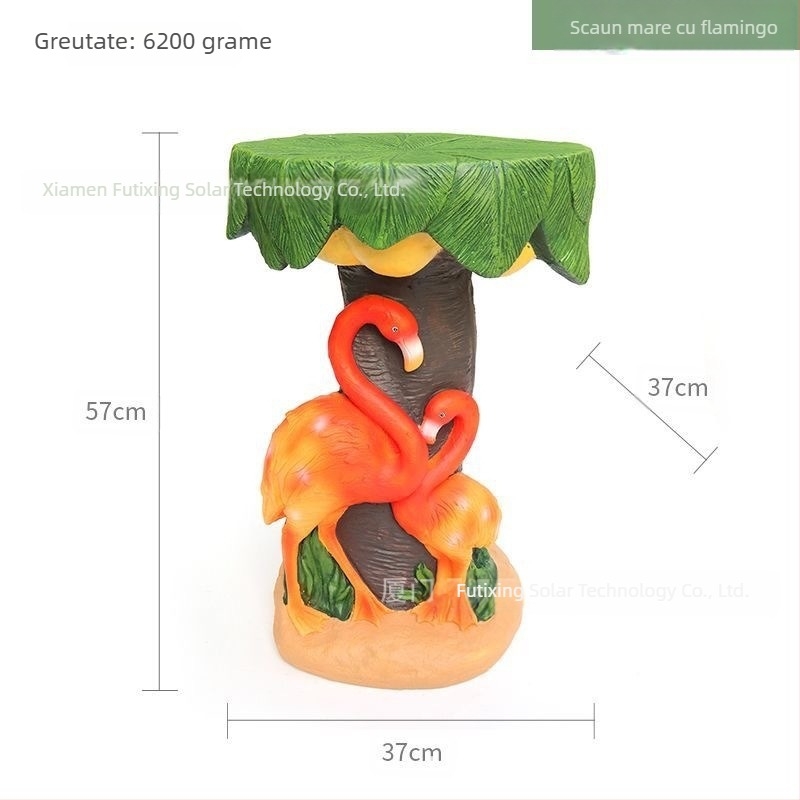 Ornament decorativ din rășină pentru grădină, în formă de scaun ciupercă; Material: rășină sintetică; Confecție: semi-manual, semi-mecanic; Brand: Altă; Licență IP: Nu