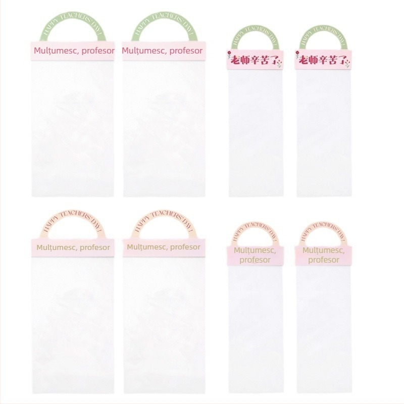 Geantă pentru buchet pentru Ziua Profesorului - material OPP, imprimare, model LH022, brand Han Hyun