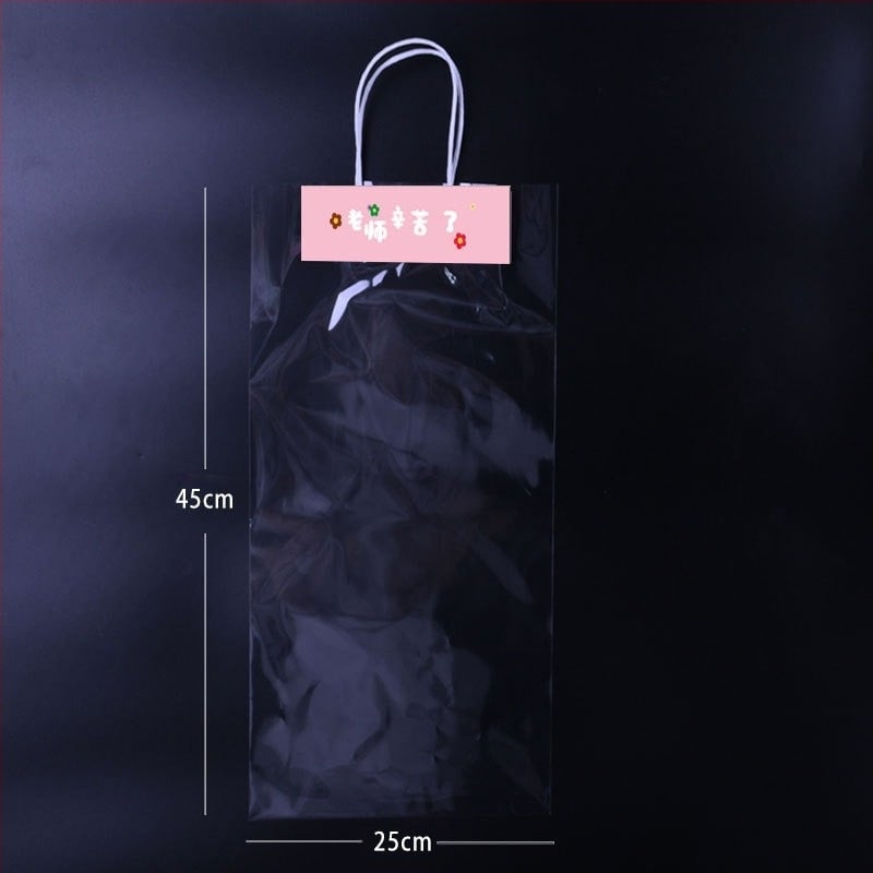 Geantă pentru buchet pentru Ziua Profesorului - material OPP, imprimare, model LH022, brand Han Hyun