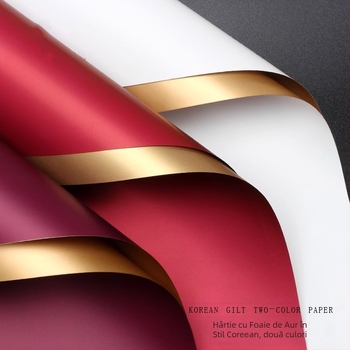 Hârtie de împachetat pentru buchete de flori proaspete – film mat pe ambele fețe, tip produse: Spot, 20 de foi pe pachet, toleranță ±1 cm