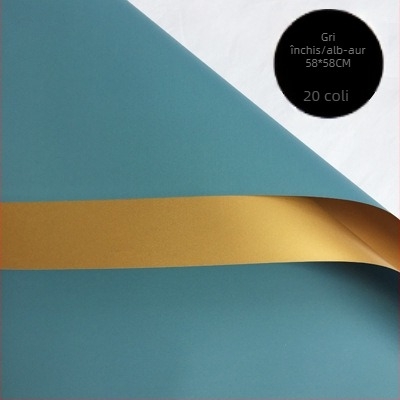 Hârtie de împachetat pentru buchete de flori proaspete – film mat pe ambele fețe, tip produse: Spot, 20 de foi pe pachet, toleranță ±1 cm