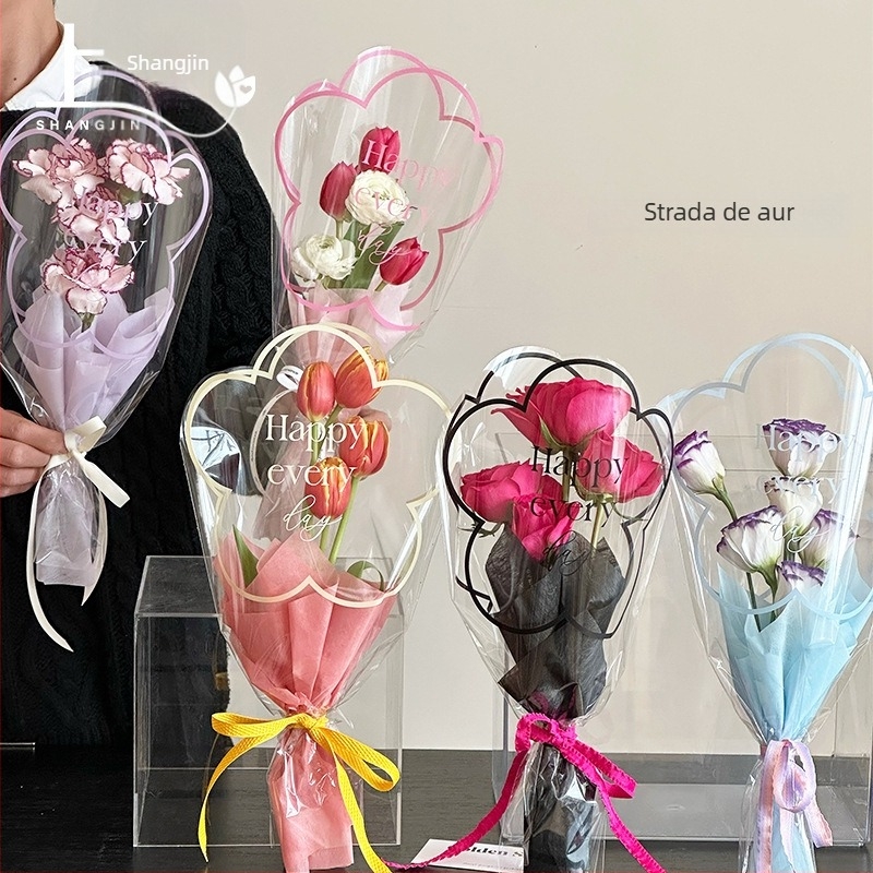 Pungă de ambalare pentru flori, material OPP, design multi-bag, brand Shangjin