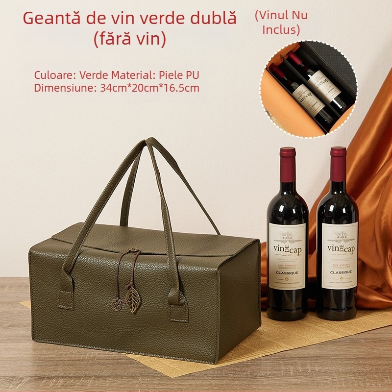 Cutie cadou vin, ambalaj dublu, materiale compozite, serigrafie și ștampilare prin presiune, OEM