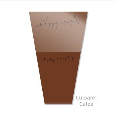 Geantă pentru ambalarea buchetului de flori din hârtie Kraft, impermeabilă, imprimare cu cerneală, ambalaj tip opp