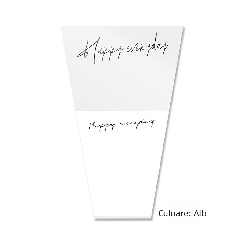 Geantă pentru ambalarea buchetului de flori din hârtie Kraft, impermeabilă, imprimare cu cerneală, ambalaj tip opp