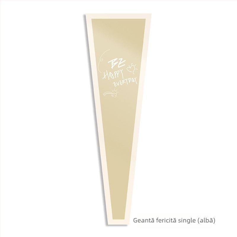 Geantă pentru ambalarea buchetului de flori din hârtie Kraft, impermeabilă, imprimare cu cerneală, ambalaj tip opp