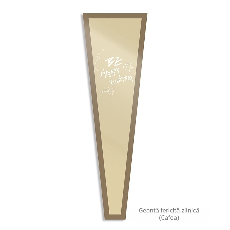 Geantă pentru ambalarea buchetului de flori din hârtie Kraft, impermeabilă, imprimare cu cerneală, ambalaj tip opp