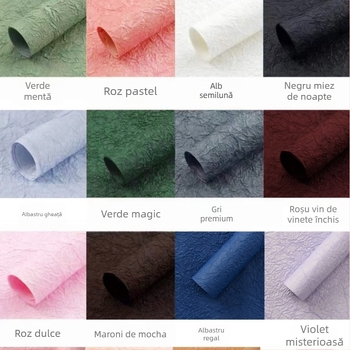 Hârtie de împachetat cu textură de piatră, 5 foi pe pachet, fabricată manual