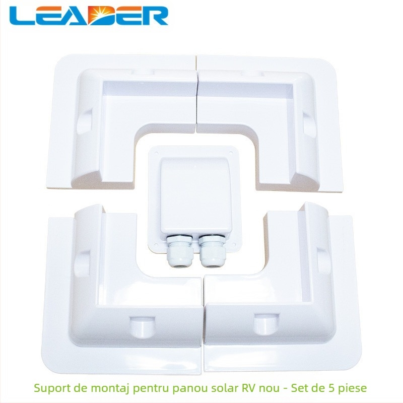 Suport pentru cutie de conexiuni pentru panouri solare fotovoltaice, din ABS plastic, pentru rulote și iahturi (Brand: Altul; Certificare: Altul; Tip baterie: Baterie ușoară)