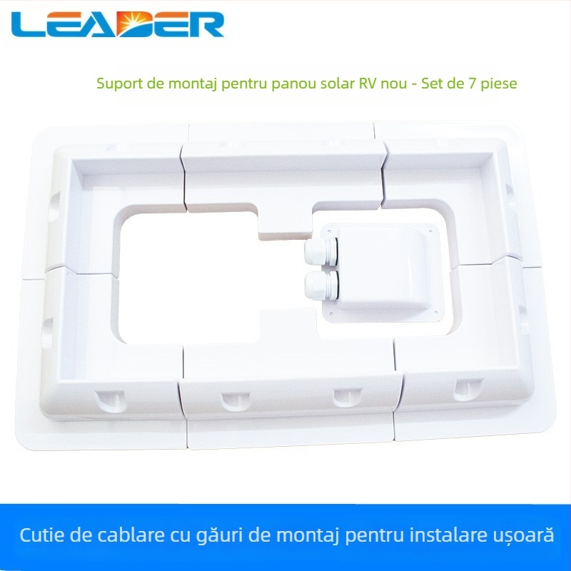 Suport pentru cutie de conexiuni pentru panouri solare fotovoltaice, din ABS plastic, pentru rulote și iahturi (Brand: Altul; Certificare: Altul; Tip baterie: Baterie ușoară)