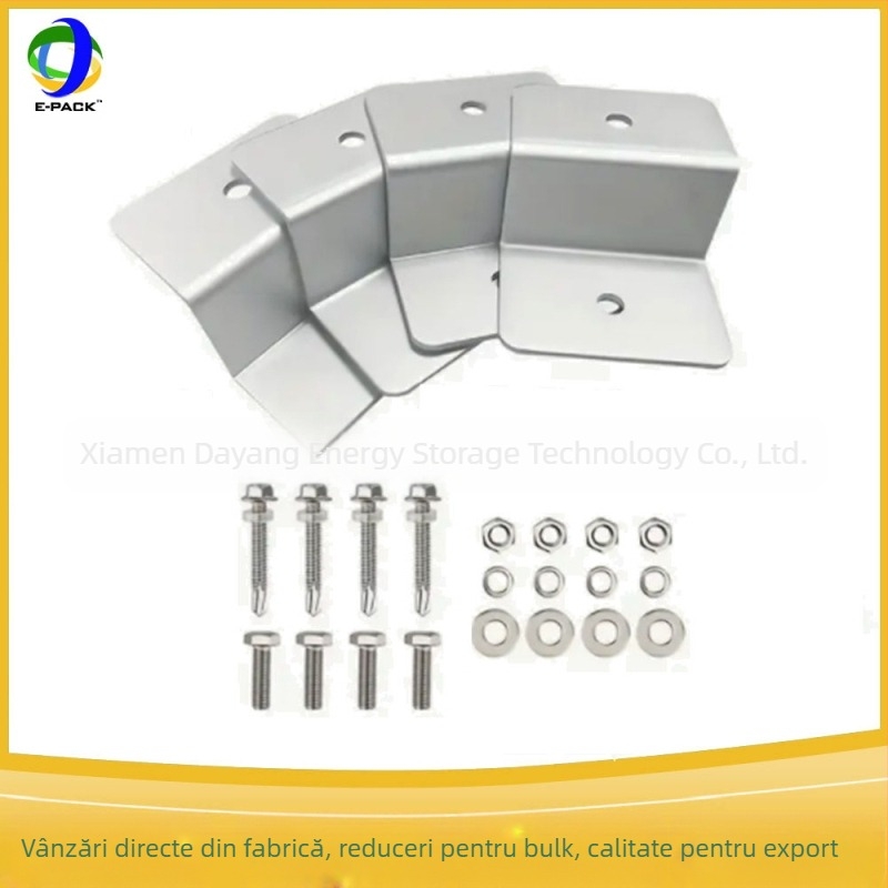 Suport Z pentru panouri solare – aliaj de aluminiu, Z mari și mici, seturi de 4 sau 8