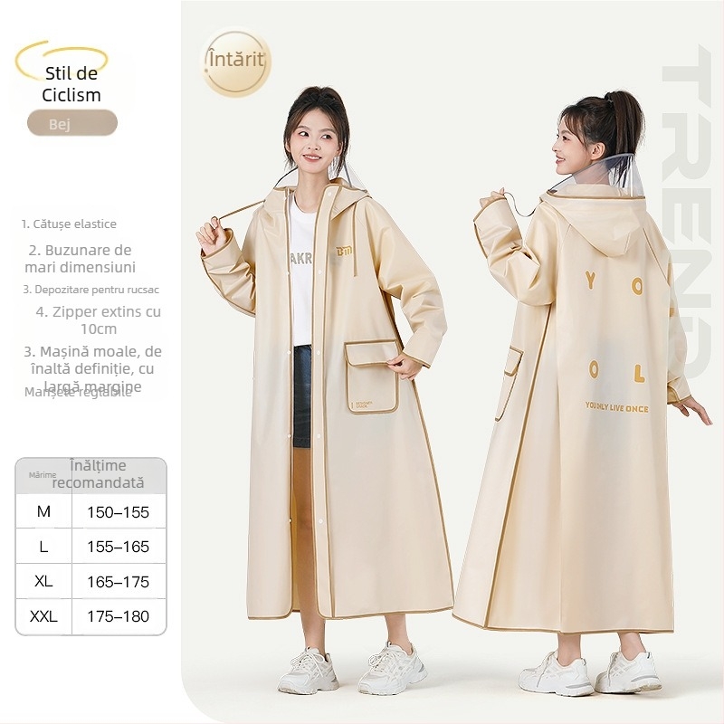 Poncho de ploaie pentru drumeții, material EVA, adult, 1 persoană, 322 g